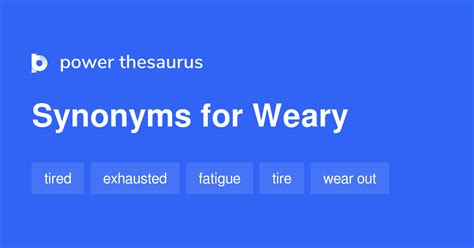 weary synonym.